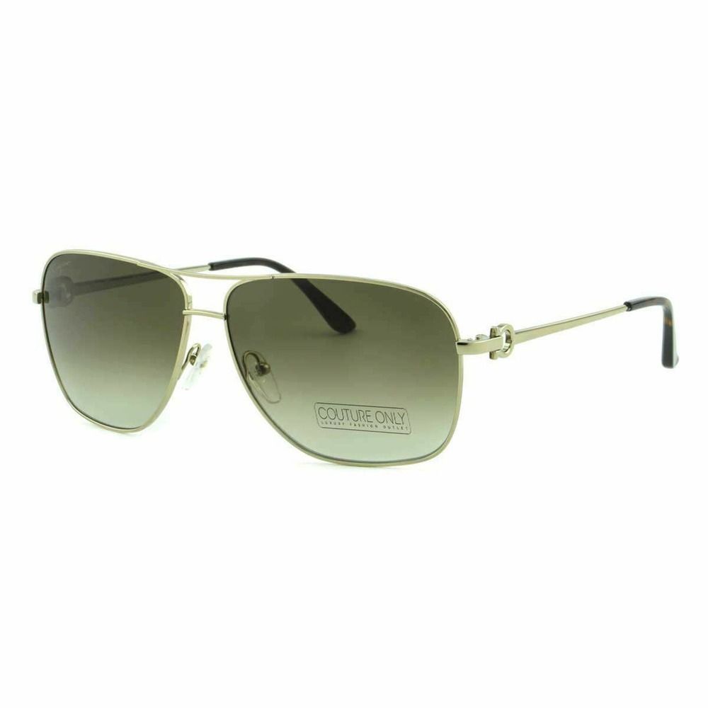 SOLD OUT Salvatore Ferragamo Men Square Sunglasses SF170S Gold Metal Gray Lens - Picture 3 of 6